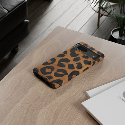 Leopard Print Tough Phone Case — Protective Animal Print iPhone Case
