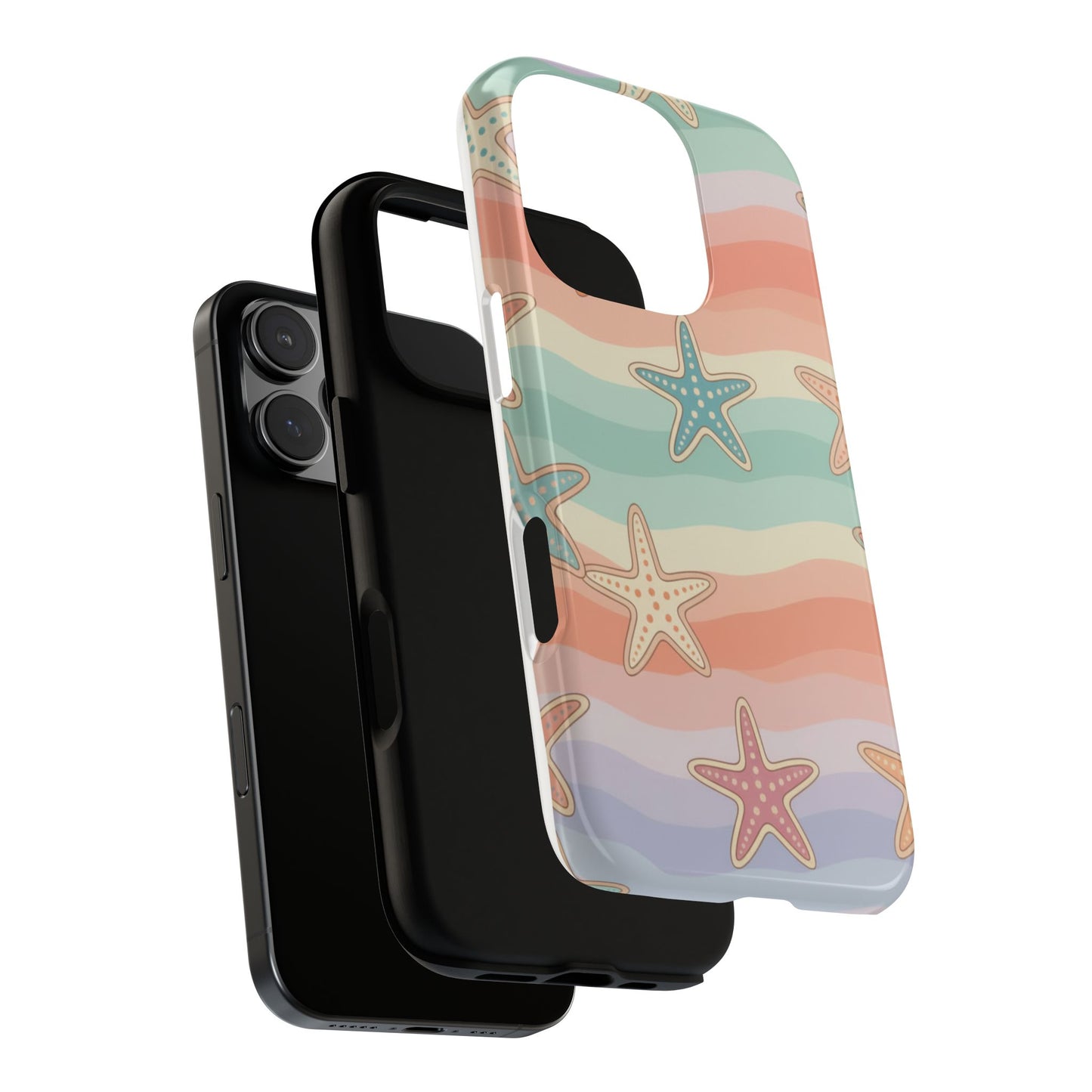 Starfish Wave Tough Phone Case — Pastel Beach Protective Cover