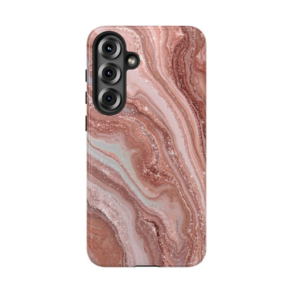 Rose Gold Marble Tough Phone Case