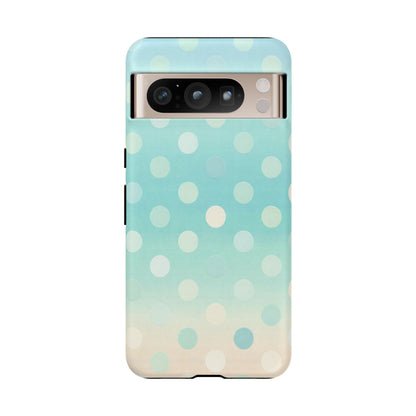 Abstract Palm Tough Phone Case — Minimal Coastal Blue Protective Cover