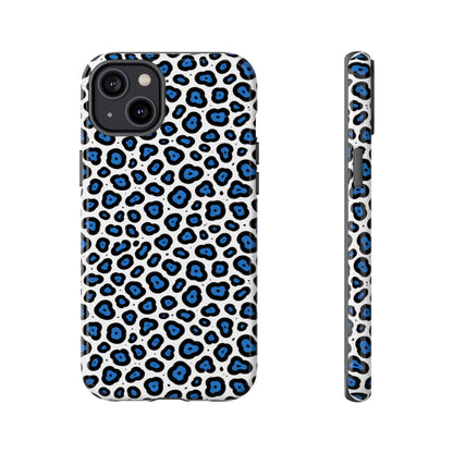 Blue Leopard Print Phone Case – Tough Protective Cover
