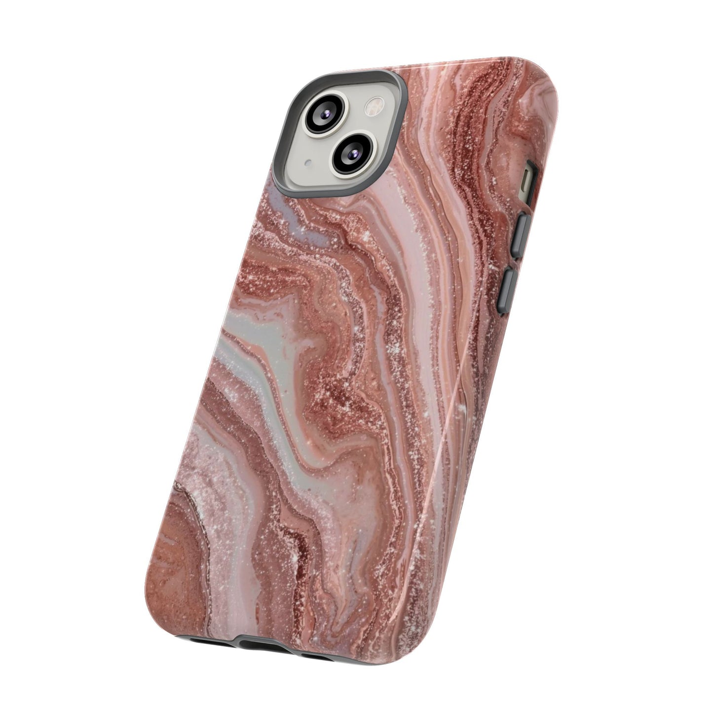 Rose Gold Marble Tough Phone Case