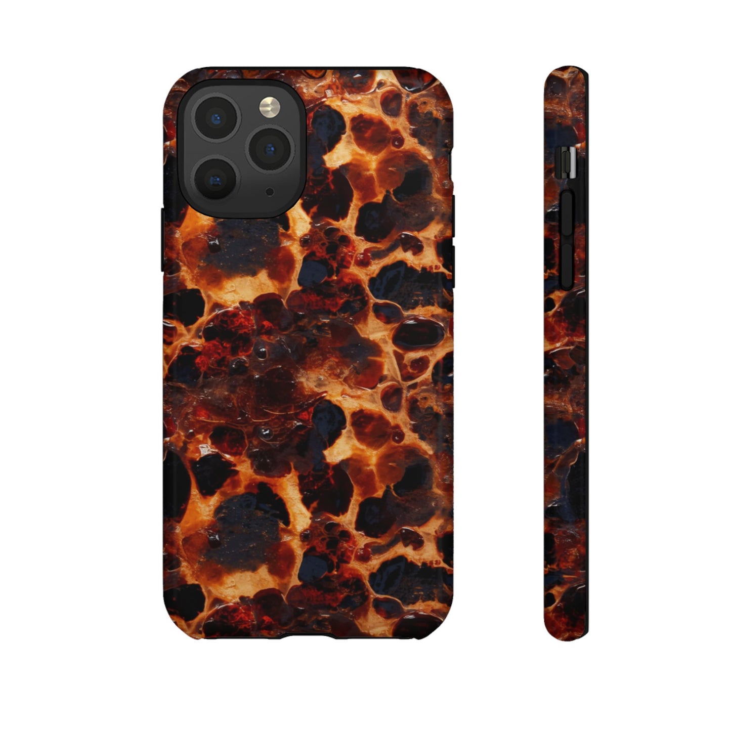 Tortoiseshell Phone Case — Protective iPhone Cover with Classic Amber Pattern