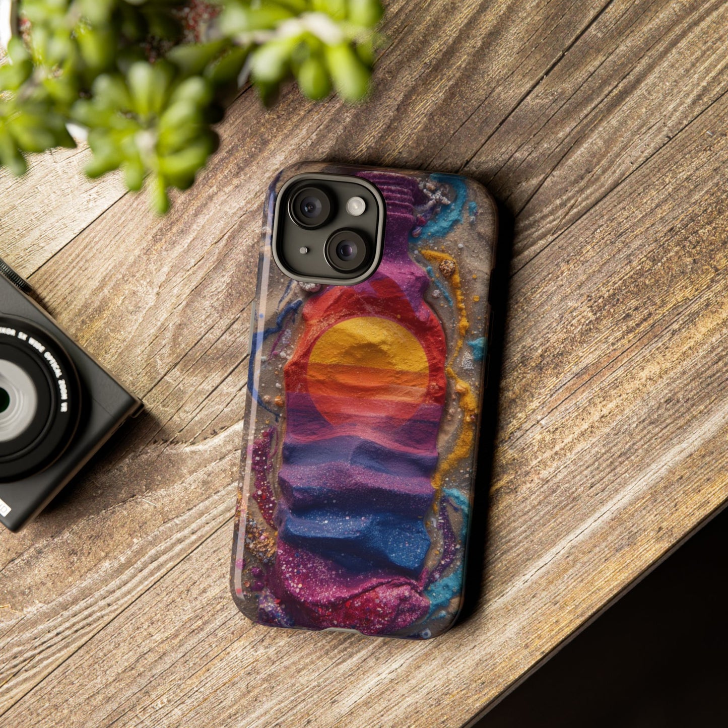 Phone Case — Colorful Sand Art Sunset Tough Protective Case