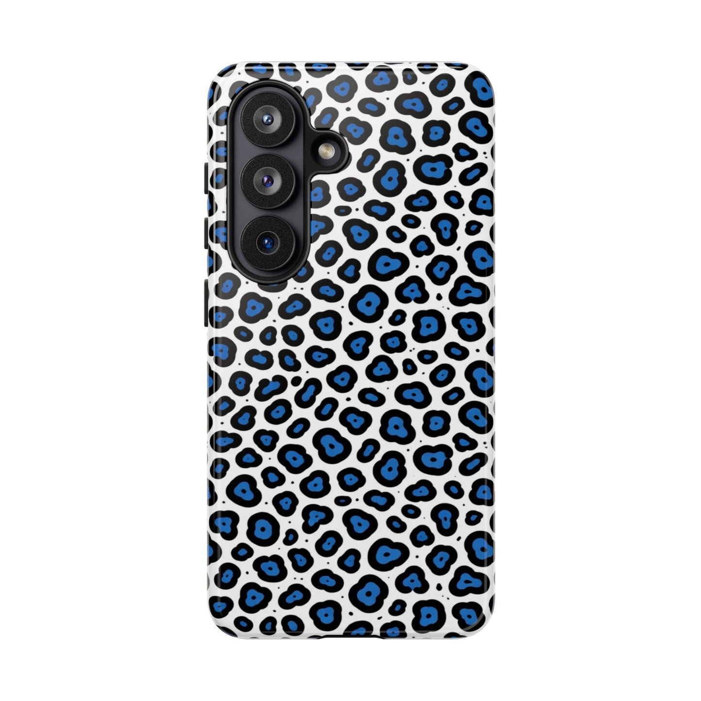 Blue Leopard Print Phone Case – Tough Protective Cover