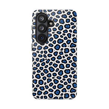 Blue Leopard Print Phone Case – Tough Protective Cover