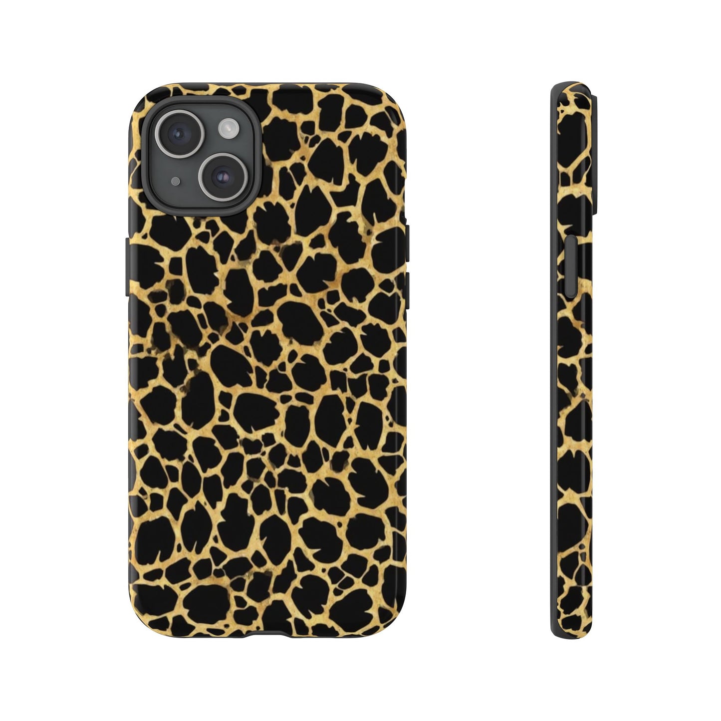 Giraffe Print Tough Phone Case — Durable Leopard-Style Protective Cover