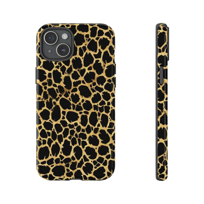 Giraffe Print Tough Phone Case — Durable Leopard-Style Protective Cover