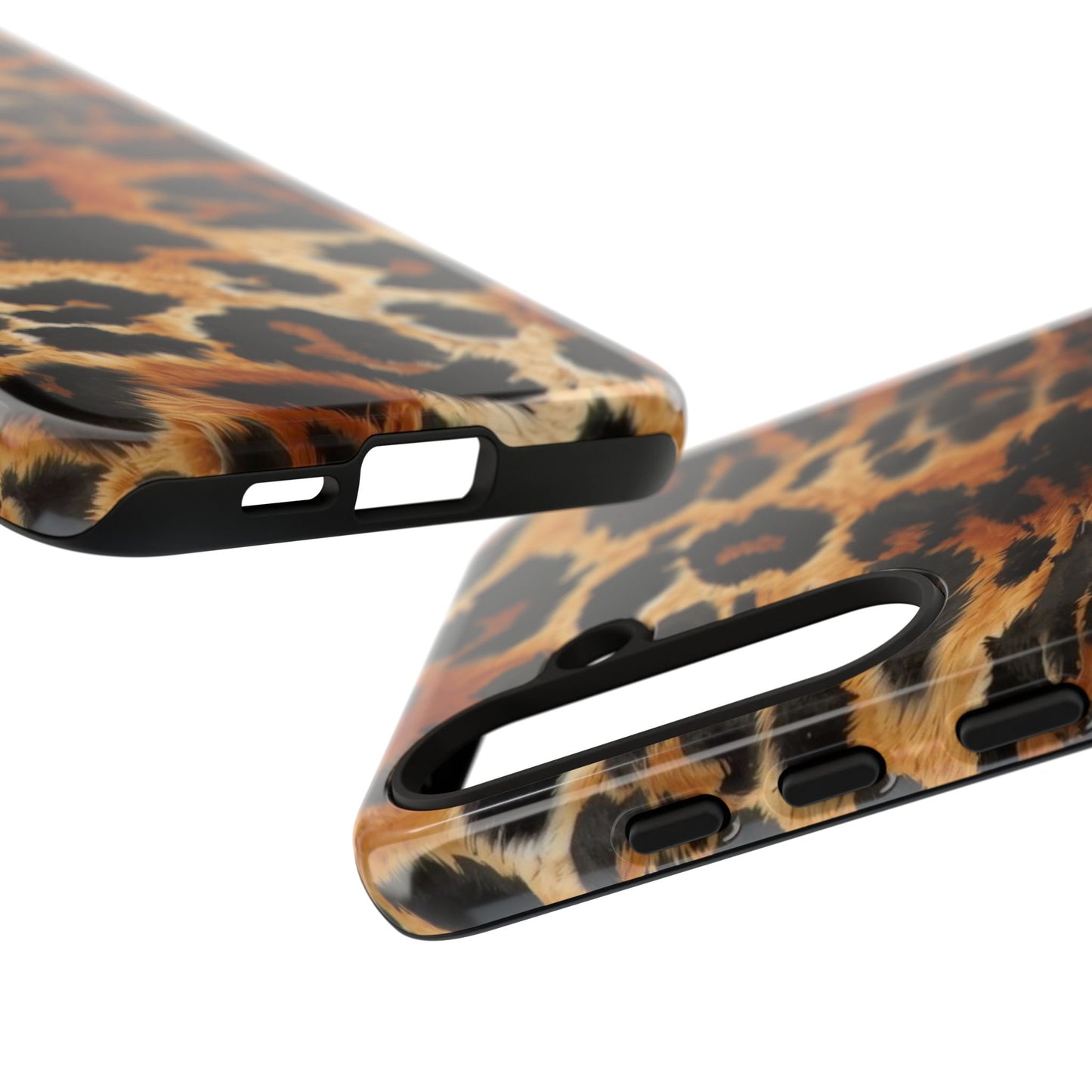 Leopard Print Tough Phone Case – Rugged Protective iPhone Cover