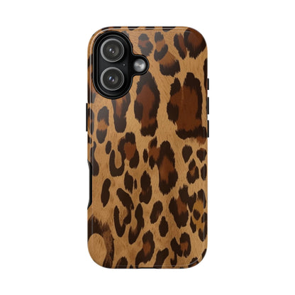 Leopard Print Tough Phone Case — Durable Animal Print Protective Cover