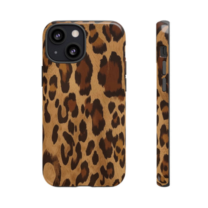 Leopard Print Tough Phone Case — Durable Animal Print Protective Cover