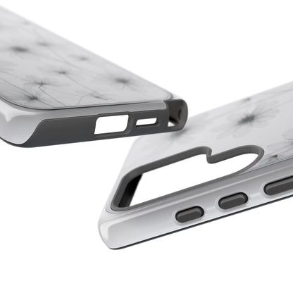 Tough Case — Black & White Floral Tough Phone Case
