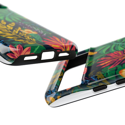 Tropical Floral Phone Case — Vibrant Jungle Leaf Protective Cover