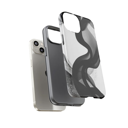 Phone Case — Monochrome Abstract Protective Cover