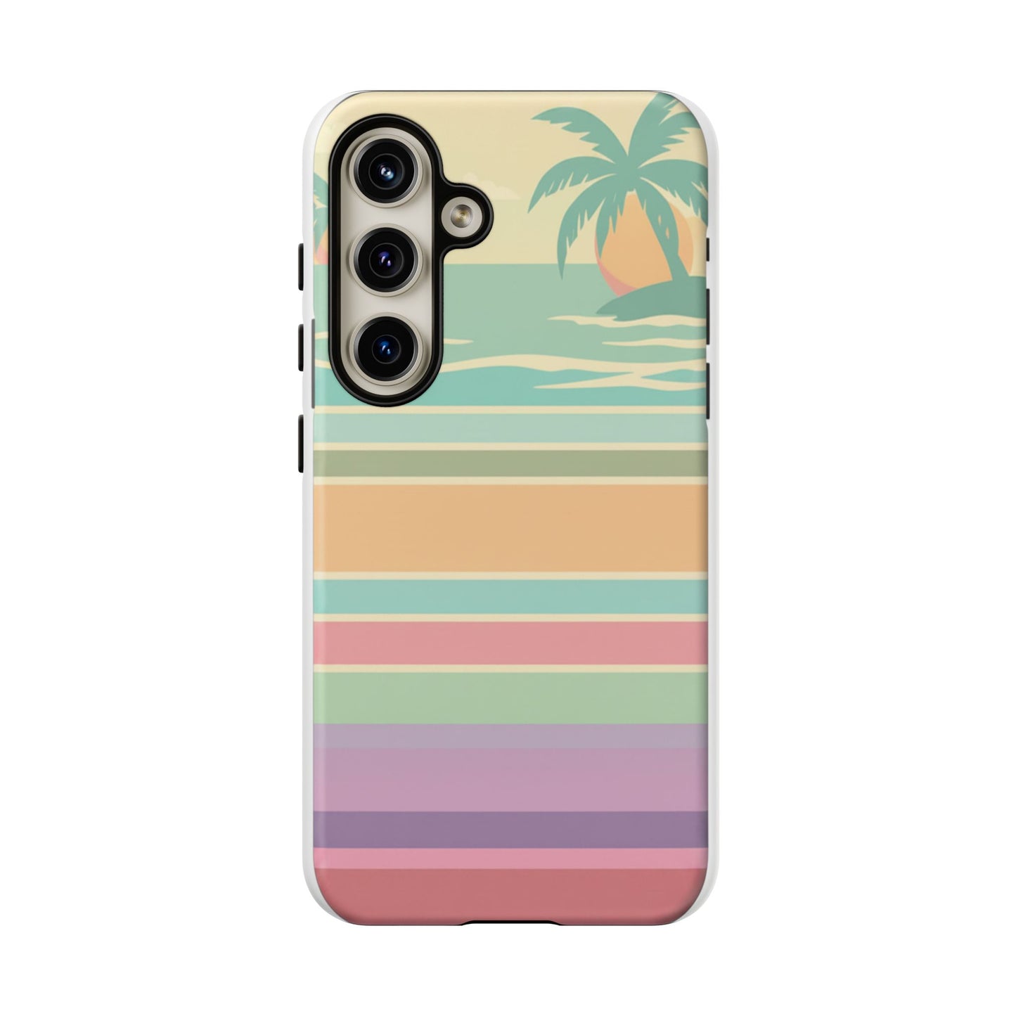 Tough Case — Retro Pastel Sunset Palm Tree Phone Case