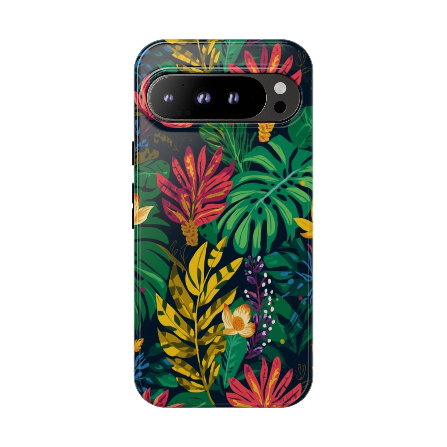 Tropical Floral Phone Case — Vibrant Jungle Leaf Protective Cover
