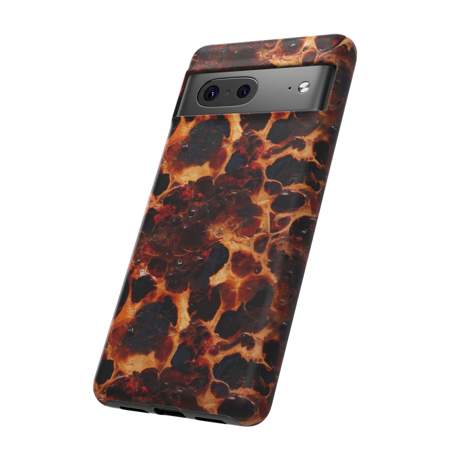 Tortoiseshell Phone Case — Protective iPhone Cover with Classic Amber Pattern