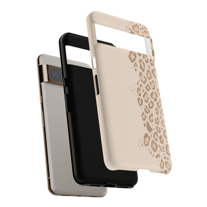 Phone Case – Beige Leopard Print Protective Cover