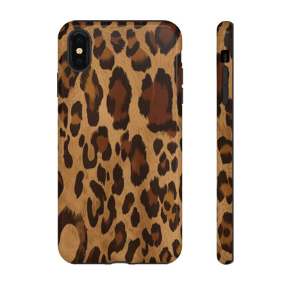 Leopard Print Tough Phone Case — Durable Animal Print Protective Cover