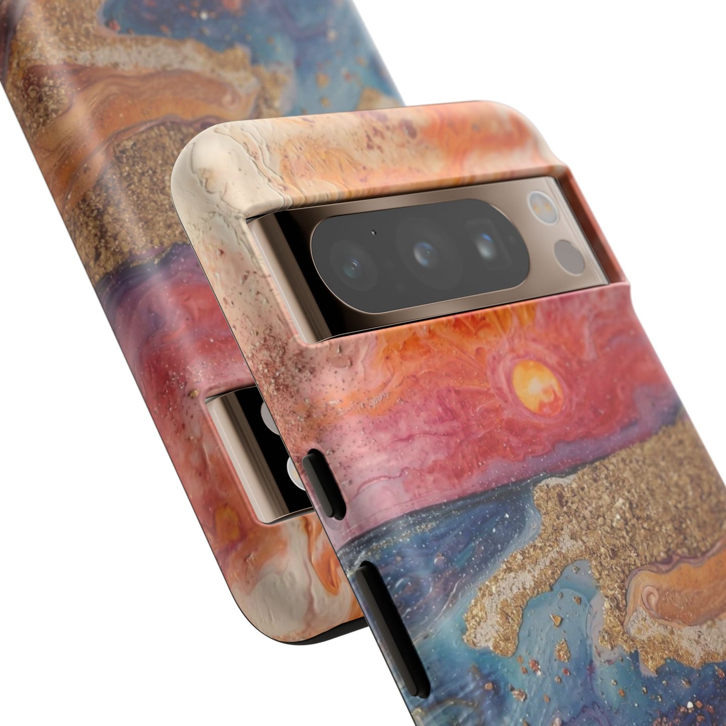 Sunset Coast Phone Case — Colorful Abstract Beach Art Tough Case
