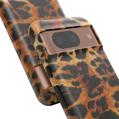 Leopard Print Tough Phone Case – Rugged Protective iPhone Cover