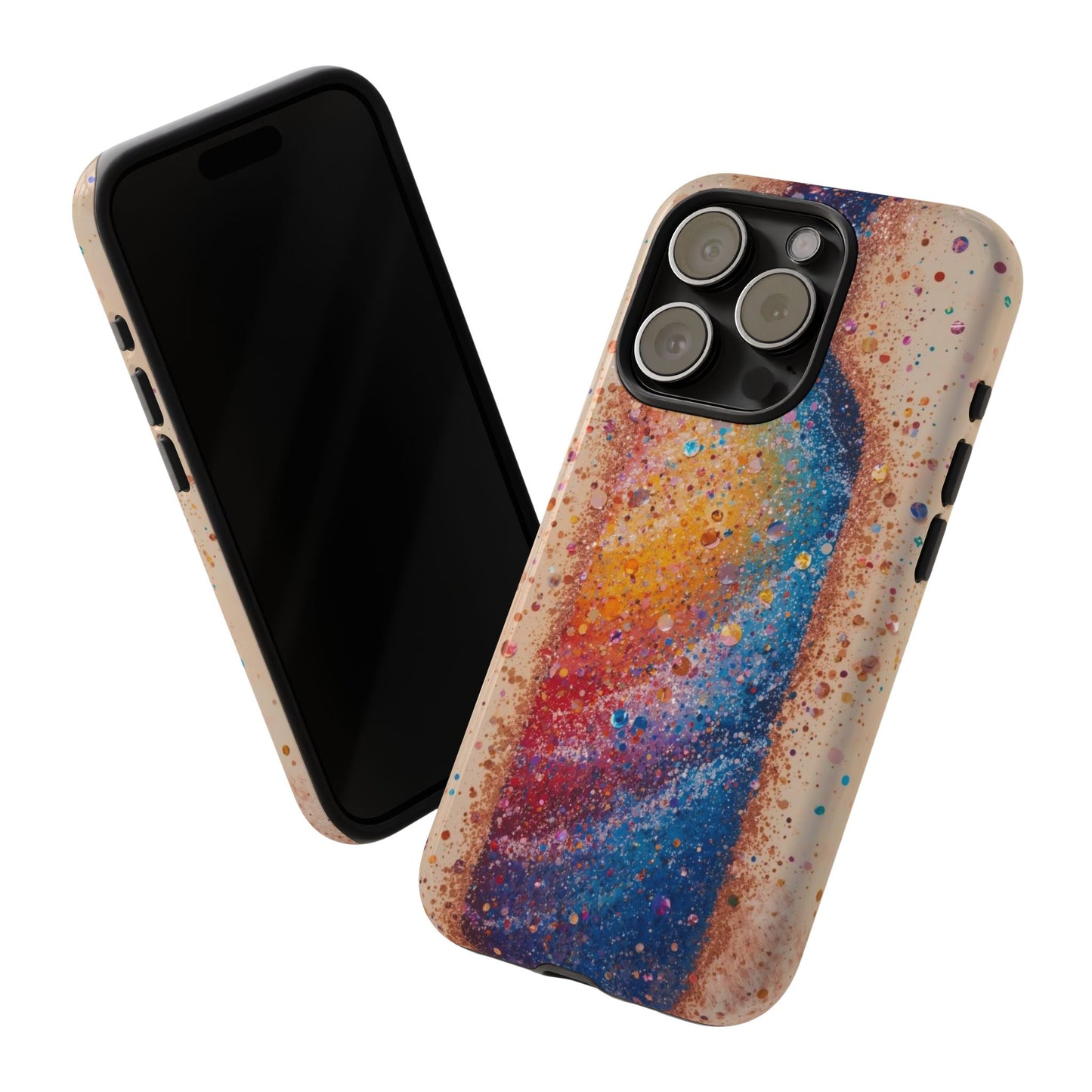 Galaxy Bottle Tough Phone Case — Colorful Nebula Splash iPhone Cover