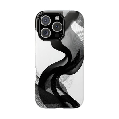 Phone Case — Monochrome Abstract Protective Cover
