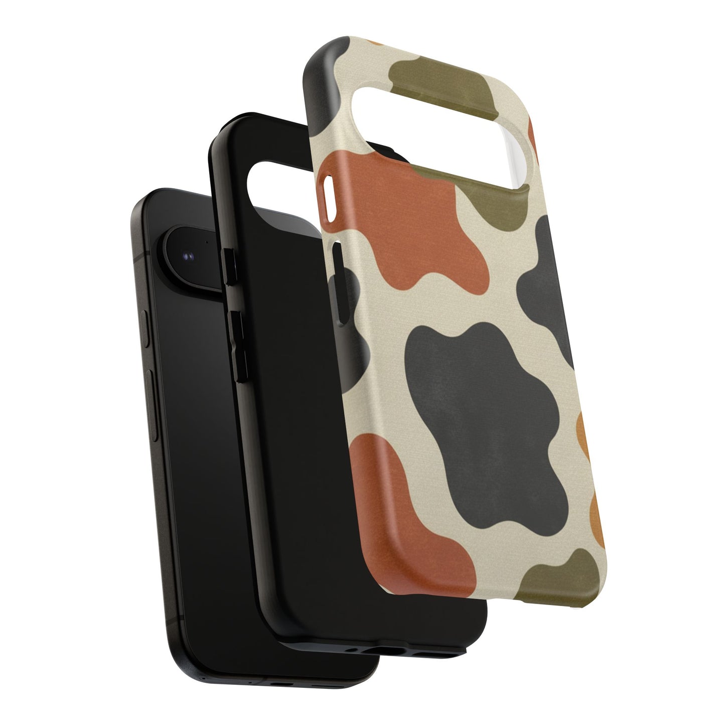 Retro Abstract Camouflage Phone Case — Earth Tone Tough Case