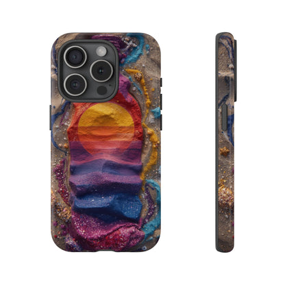 Phone Case — Colorful Sand Art Sunset Tough Protective Case