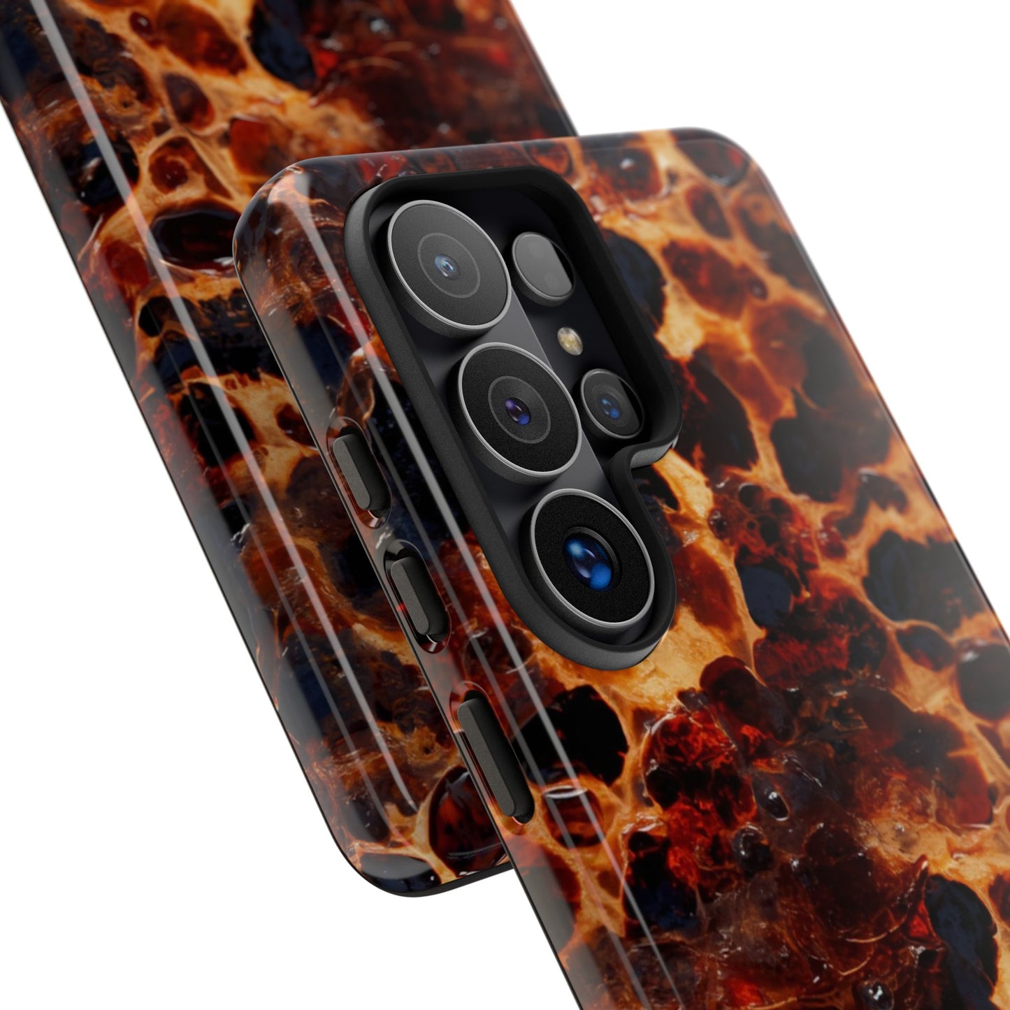 Tortoiseshell Phone Case — Protective iPhone Cover with Classic Amber Pattern
