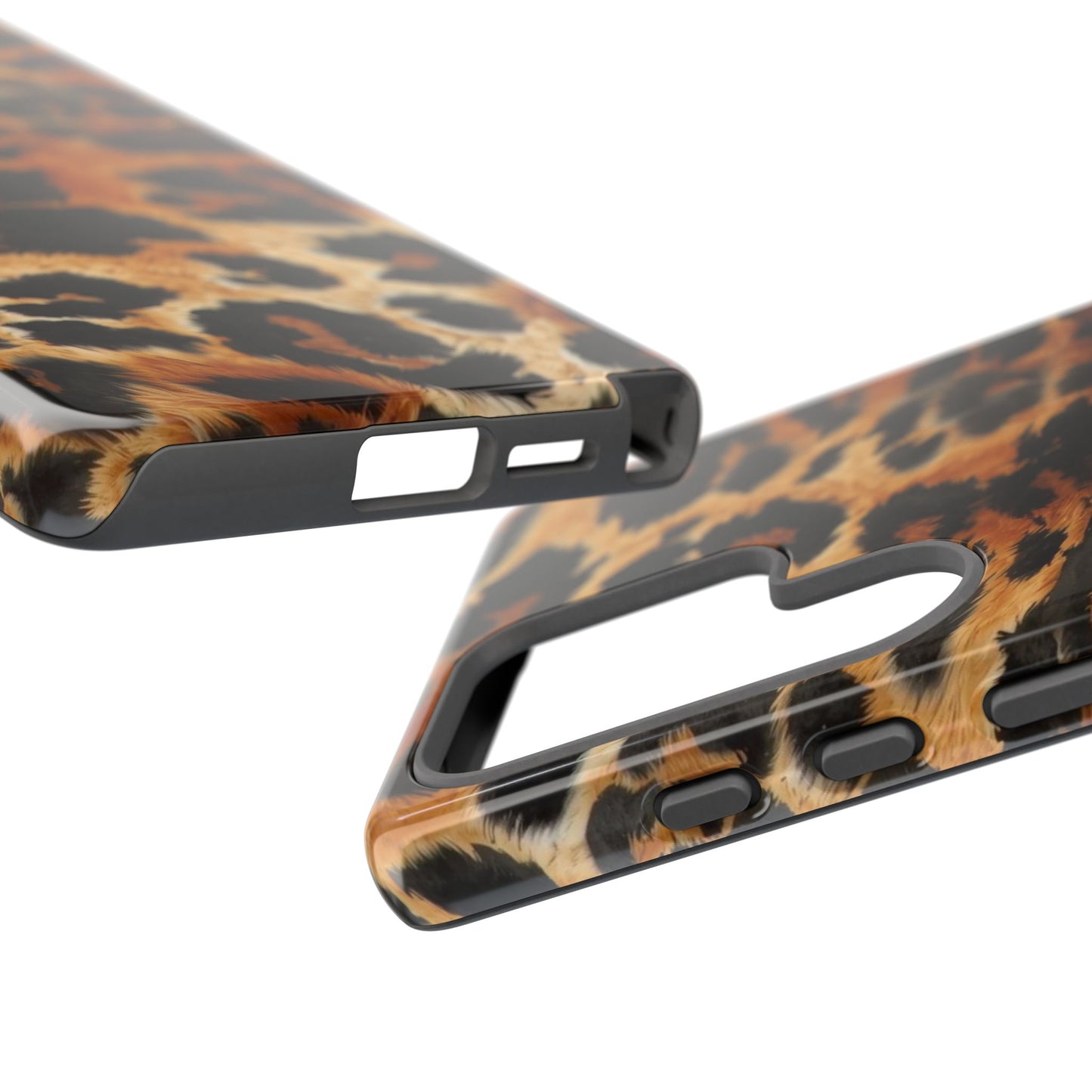 Leopard Print Tough Phone Case – Rugged Protective iPhone Cover