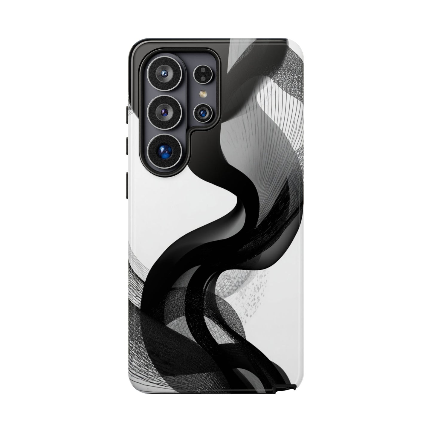 Phone Case — Monochrome Abstract Protective Cover