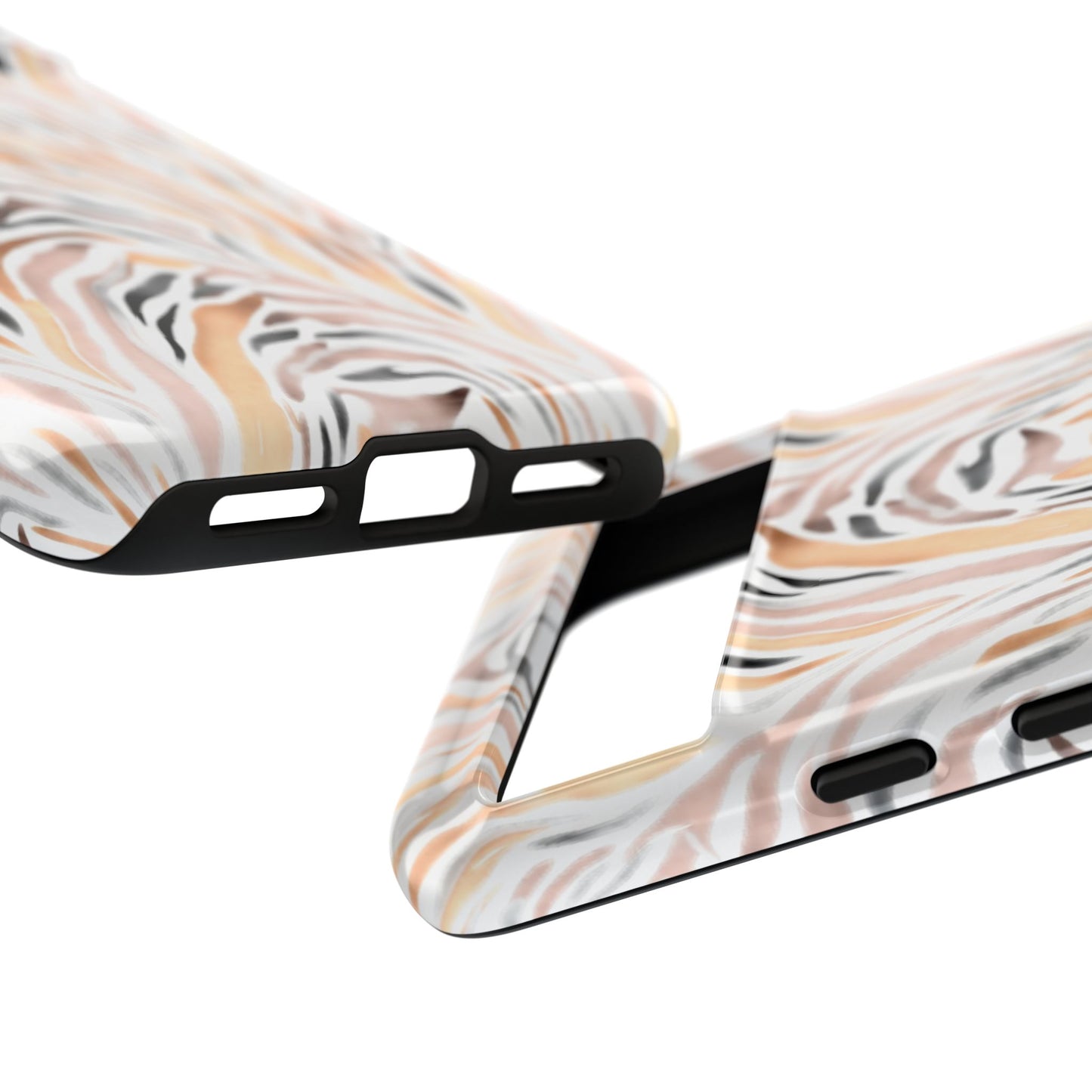 Tough Case — Neutral Watercolor Tiger Stripe Phone Case