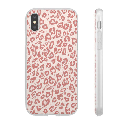 Pink Leopard Print Phone Case – Slim Flexible Protective Cover
