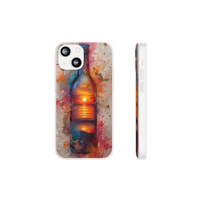 Copy of Floral Holographic Phone Case — Iridescent Leaves & Flowers Flexi Case