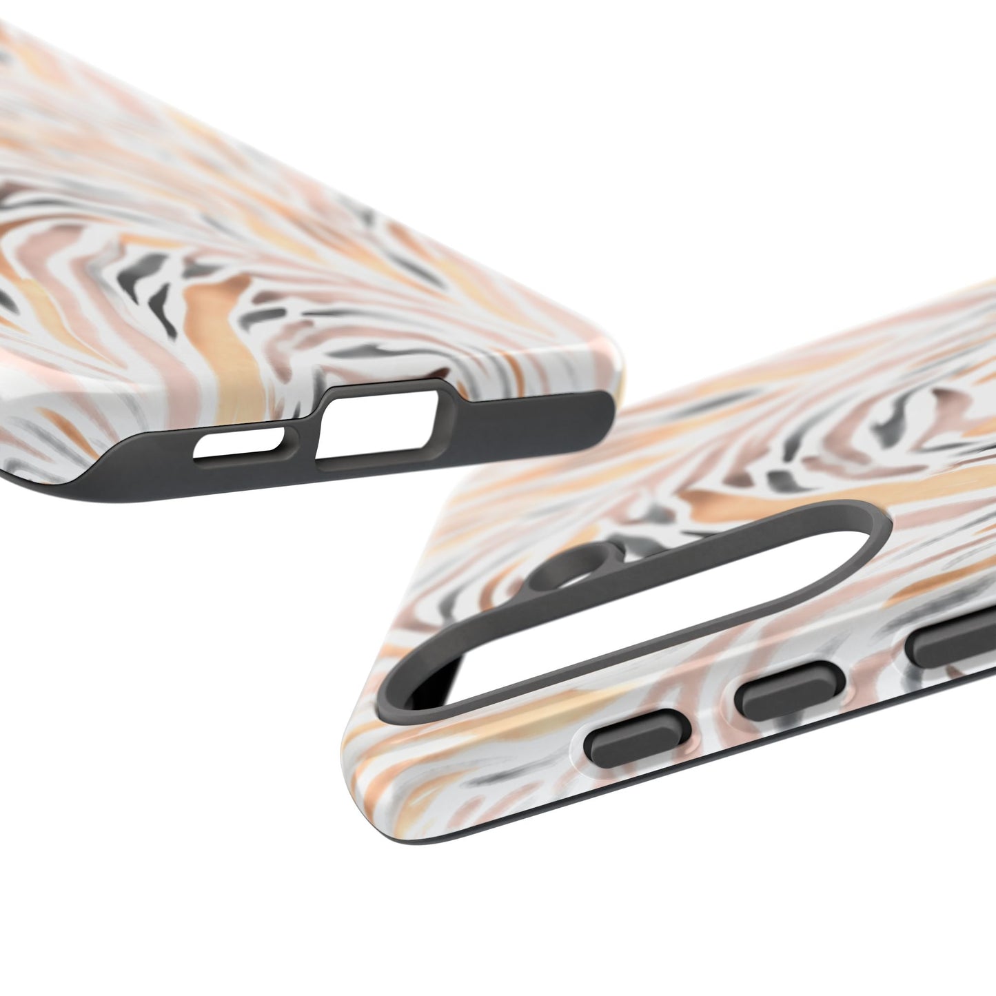 Tough Case — Neutral Watercolor Tiger Stripe Phone Case