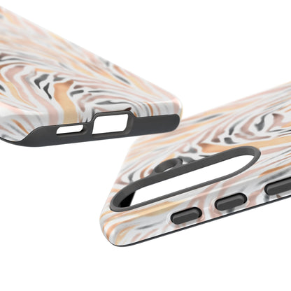Tough Case — Neutral Watercolor Tiger Stripe Phone Case
