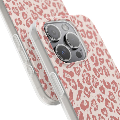 Pink Leopard Print Phone Case – Slim Flexible Protective Cover