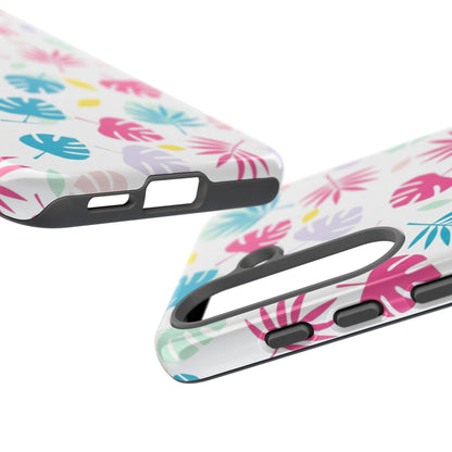 Tropical Leaf Phone Case — Colorful Pastel Monstera & Palm iPhone Case