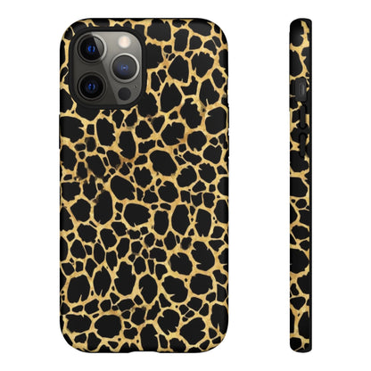 Giraffe Print Tough Phone Case — Durable Leopard-Style Protective Cover