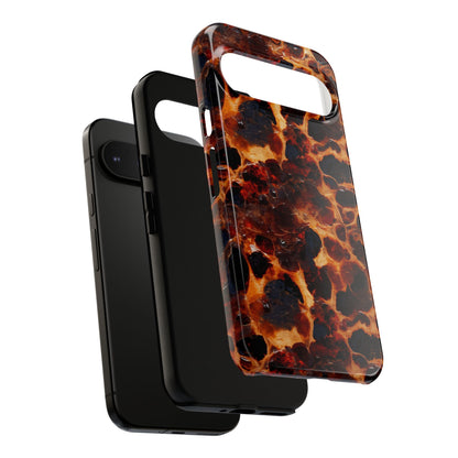 Tortoiseshell Phone Case — Protective iPhone Cover with Classic Amber Pattern