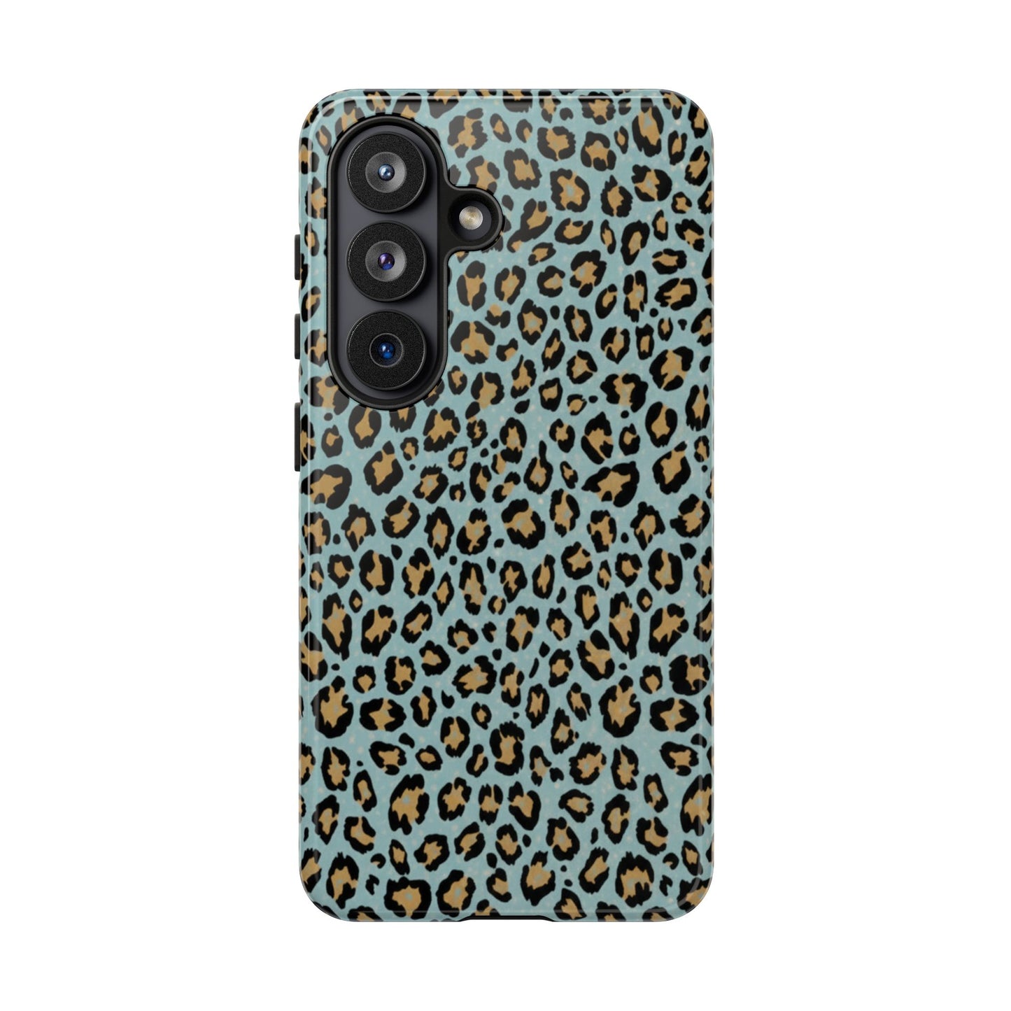 Leopard Print Tough Phone Case - Blue Cheetah Protective Cover
