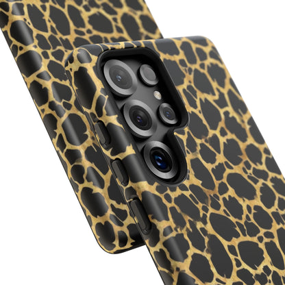 Giraffe Print Tough Phone Case — Durable Leopard-Style Protective Cover