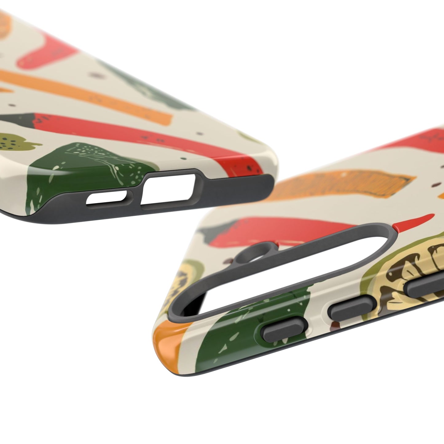 Spicy Peppers Phone Case – Colorful Chili, Lime & Citrus Pattern