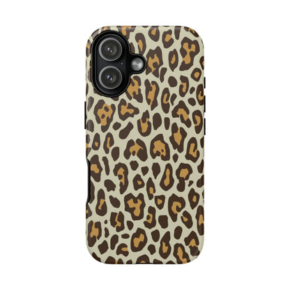 Leopard Print Tough Phone Case — Durable Protective Animal Print Case