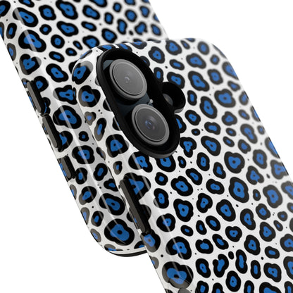 Blue Leopard Print Phone Case – Tough Protective Cover