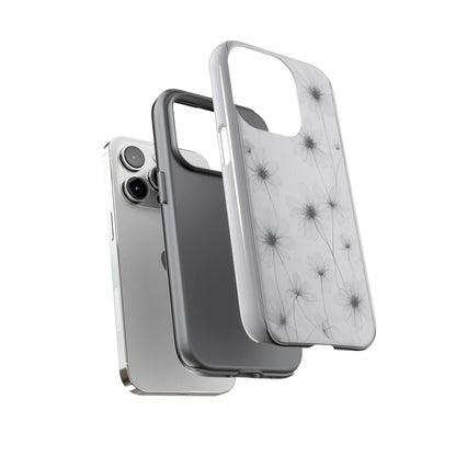 Tough Case — Black & White Floral Tough Phone Case