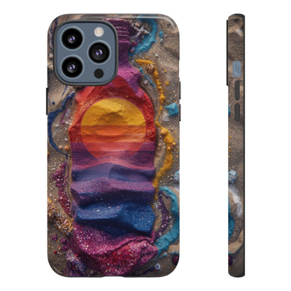 Phone Case — Colorful Sand Art Sunset Tough Protective Case