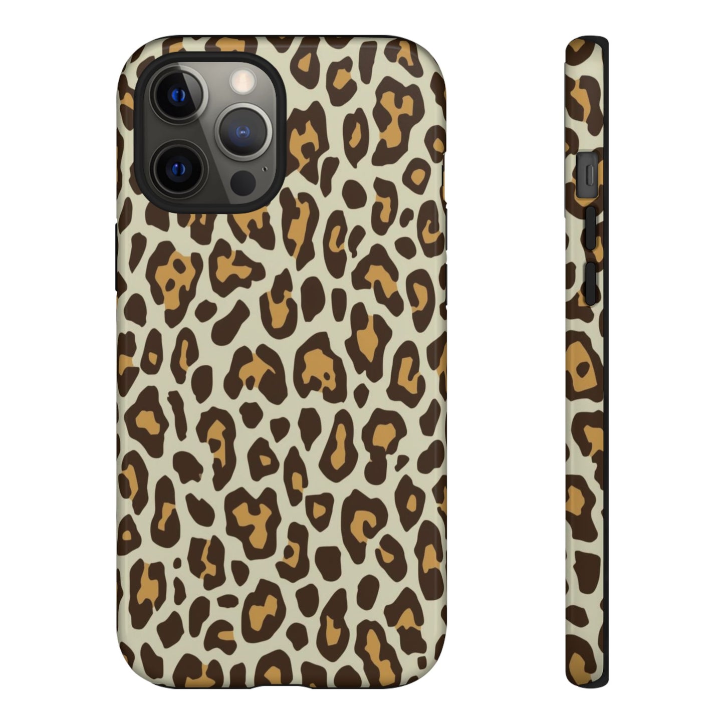 Leopard Print Tough Phone Case — Durable Protective Animal Print Case