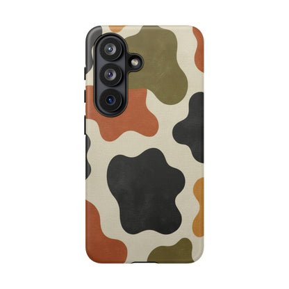 Retro Abstract Camouflage Phone Case — Earth Tone Tough Case